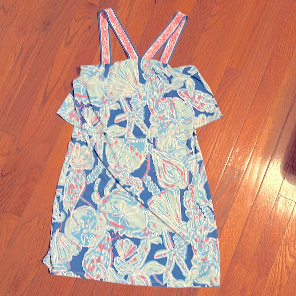 Lilly Pulitzer Shay Dress in Into The Deep Engineered